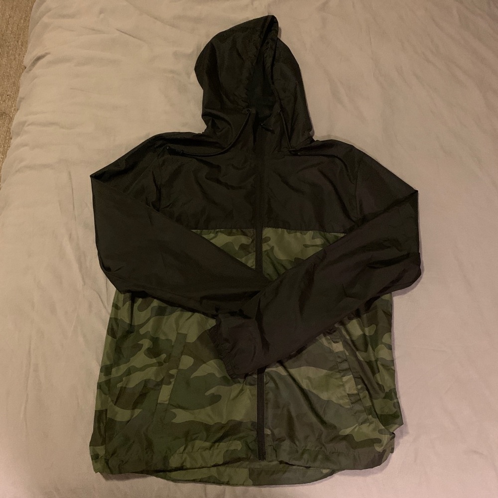 Black and Camo Windbreaker